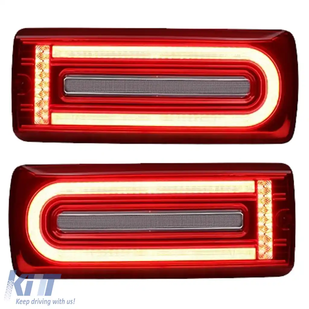 Upgrade pentru lumini spate LED Lightbar roșii clare, potrivite pentru Mercedes G Model W463 2000-2018-image-6328694