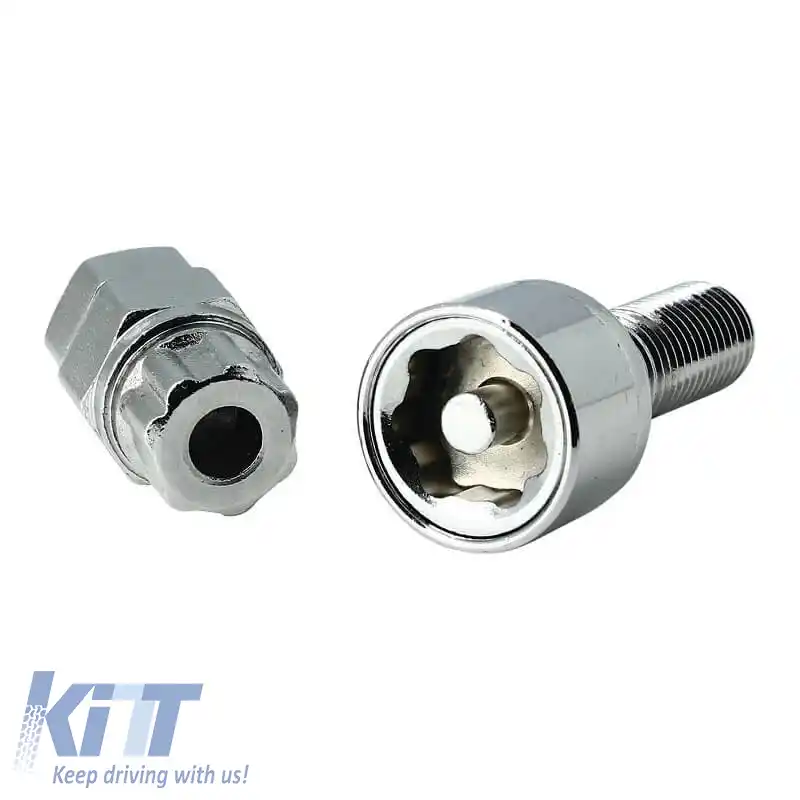 Șuruburi / Piulițe Antifurt Butzi Kit Premium 6 buc Cu Unelte Cheie Unică Tip-FF M14x1.50 L28 T17-image-6294832