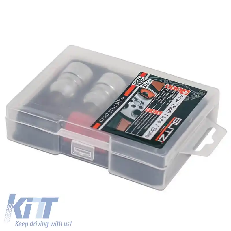 Șuruburi / Piulițe Antifurt pentru Roți Butzi Pro Kit 6 bucăți cu Unelte Cheie Unică Tip-ΗΗ 1/2 UNF-image-6294870