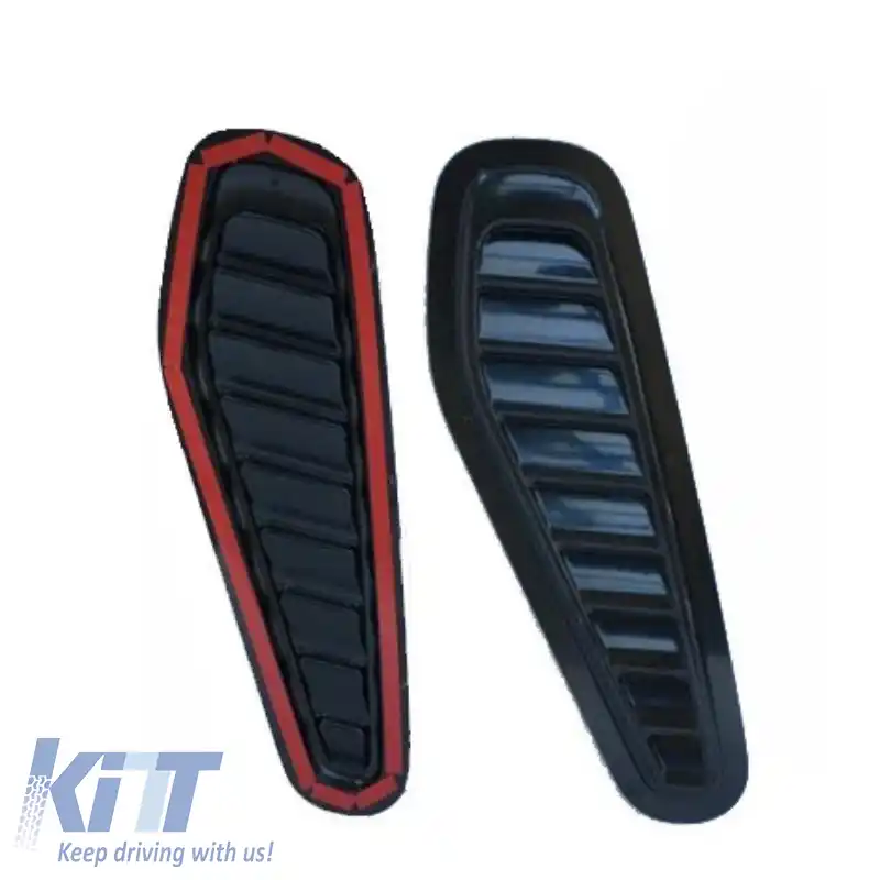 Ventilație Capotă potrivită pentru BMW GTR Stil 33 x 11 x 1.5cm Negru 2 Buc.-image-6310780