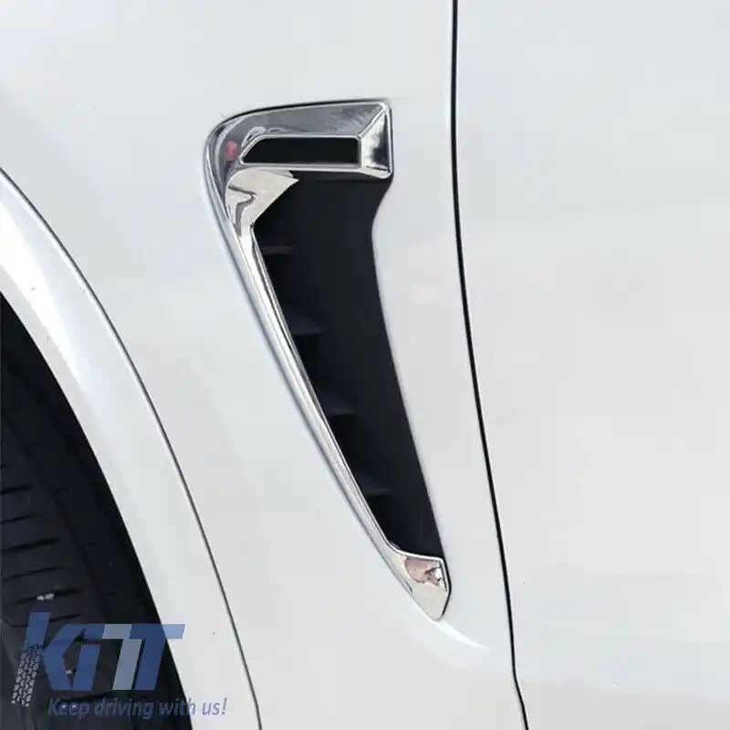 Ventilații laterale pentru BMW X5 F15 13-18 M-Look Crom / Negru 2 buc-image-6295187