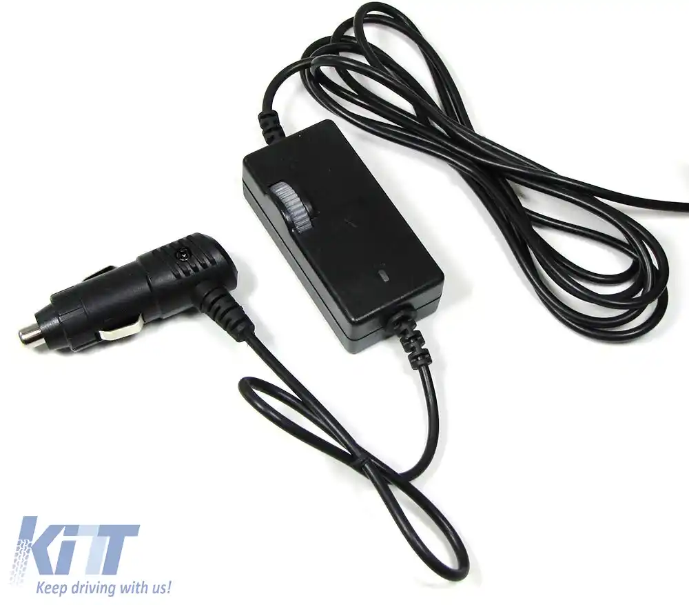 Ventilator de 12 volți pentru mașină 15cm pentru bricheta auto cu bază de prindere-image-6191550