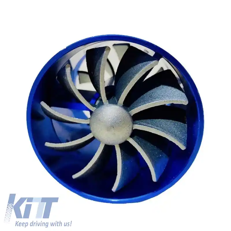 Ventilator Turbo Spiral Super cu Două Ventilatoare Albastre JBR8013/ UT-4044-image-6295692