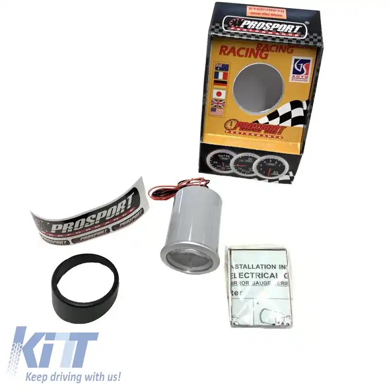 Voltmeter Prosport Diamond Series Look Oglindă Fum 52mm-image-6300763