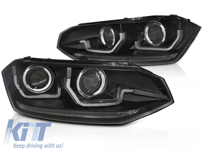 VW POLO VI 2G 17-21 SEQ LED NEGRU