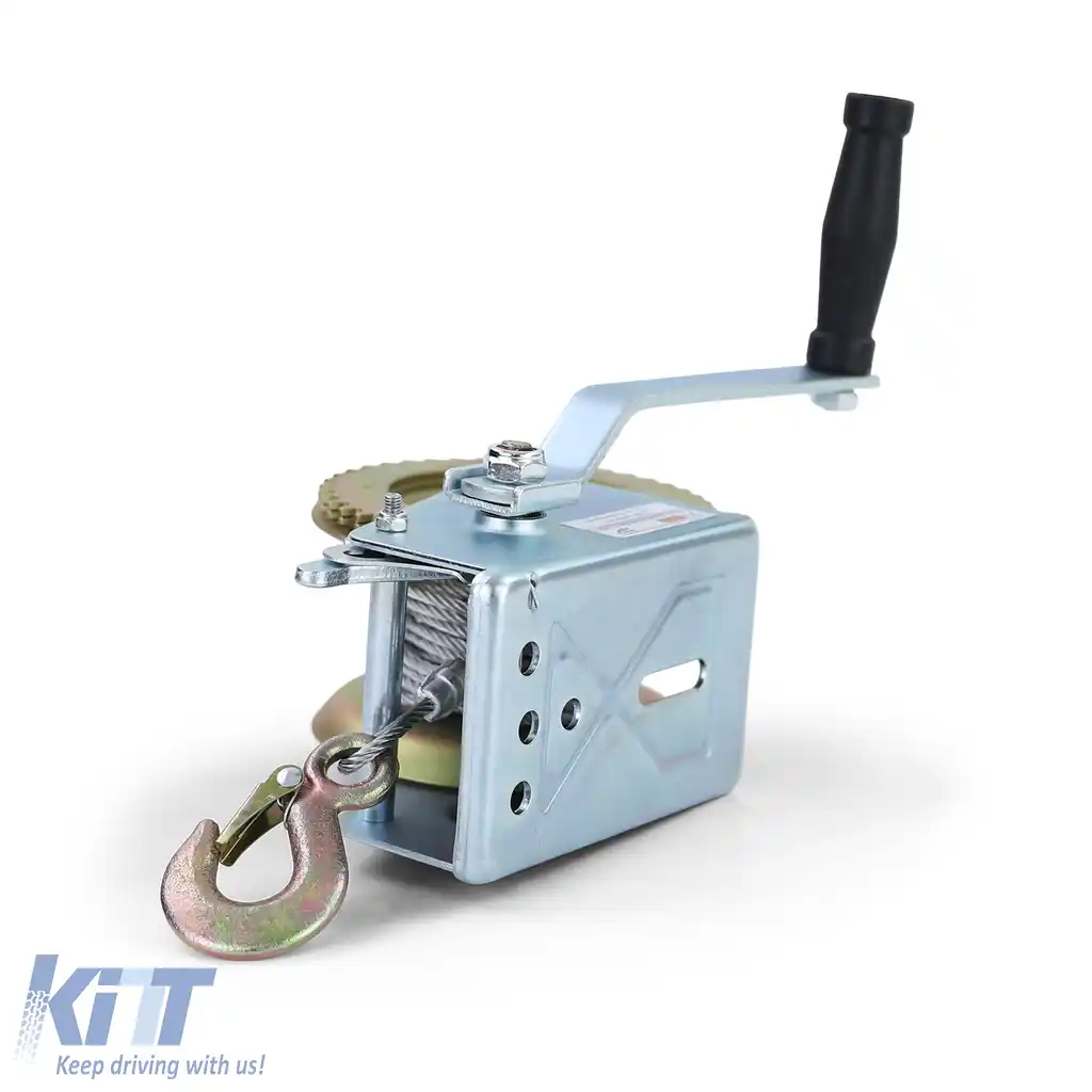 Winch profesional manual cu cablu de oțel 800KG 10 metri-image-6198458
