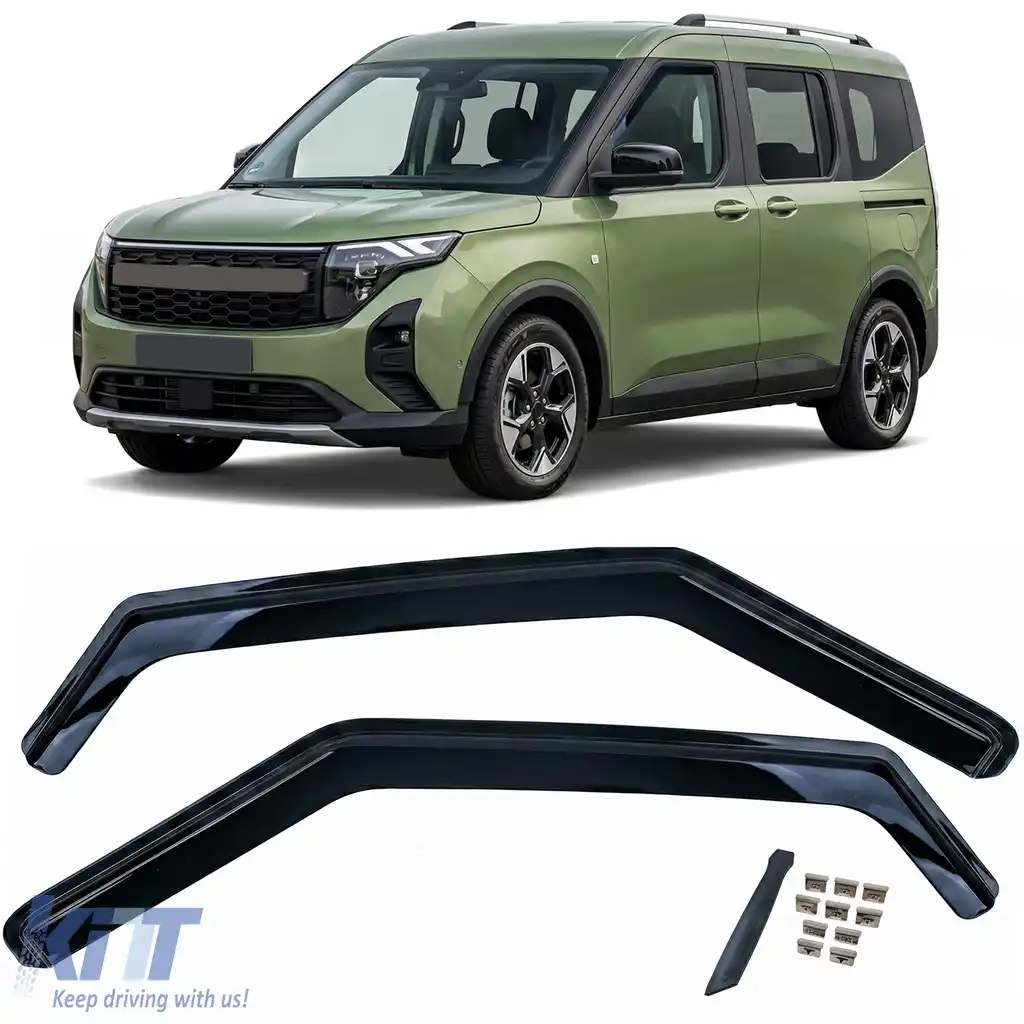 Windabweiser Regenabweiser 2-teilig Negru potrivit pentru Ford Tourneo Courier din 2023