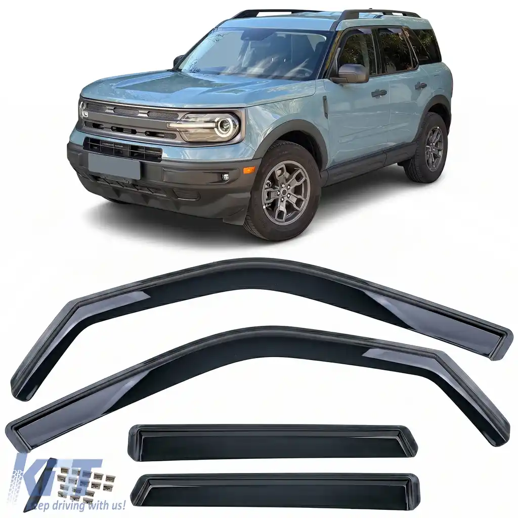 Windabweiser Regenabweiser 4-teilig Negru potrivit pentru Ford Bronco Sport din 2020