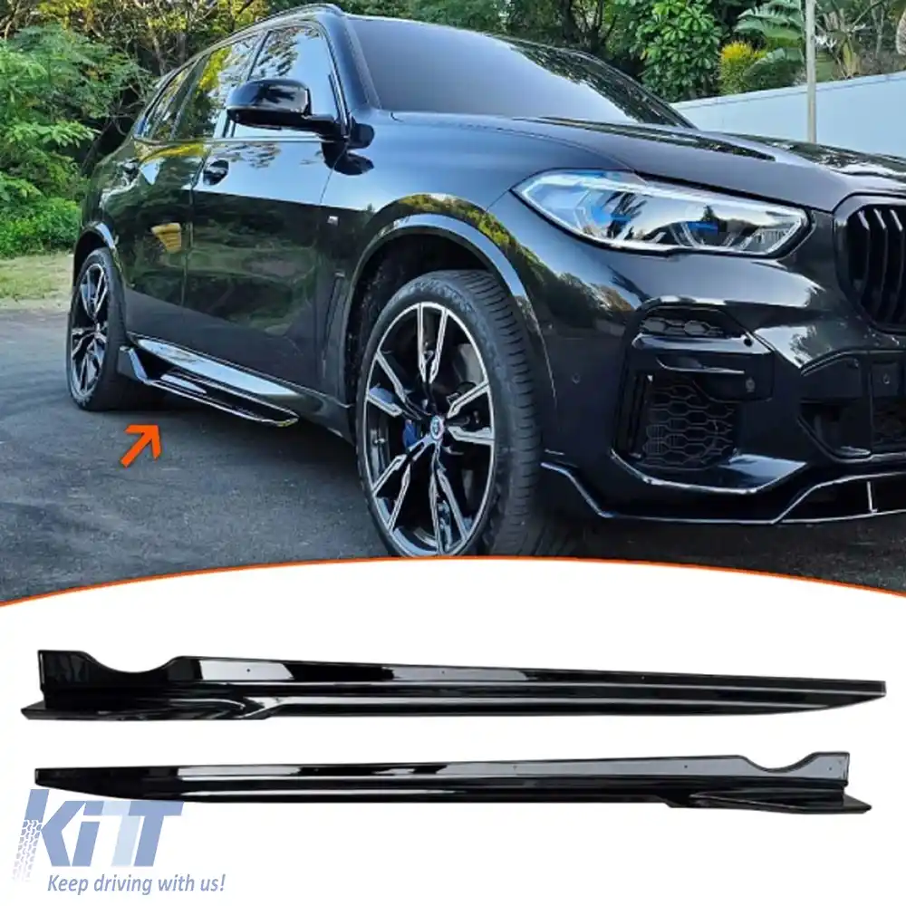 image-56-X5 G05 Prag Lateral Buza Inferioară Negru Pian ABS / 2018 - până în prezent